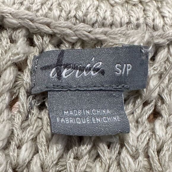 Aerie Chunky Knit Scoop Neck Sweater Tank Top size Small Petite - Picture 6 of 6